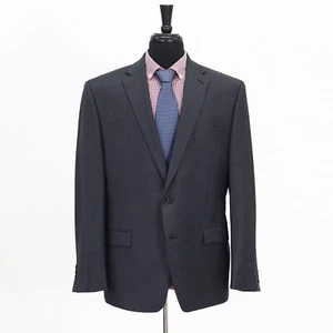 Ralph Lauren 44R Gray Sport Coat Blazer Jacket Solid 2B Wool - Picture 1 of 11