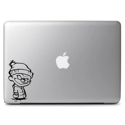 Winter Calvin & Hobbes Decal Sticker for Macbook Air Pro Laptop Car Window Wall - Image 1 of 4