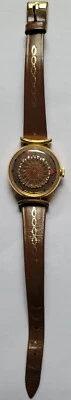 VINTAGE ERNEST BOREL WOMAN'S BROWN KALEIDOSCOPE COCKTAIL WATCH - Image 1 of 4