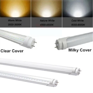 T8 T10 T12 LED Lights Tube 4FT 22W 4000K 6000K Cool Nature White Shatterproof - Picture 1 of 8