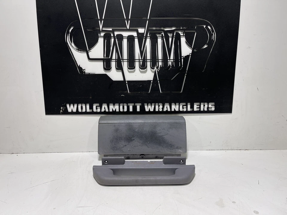 Cubierta de tablero de pasajero gris niebla para Jeep Wrangler TJ 97-06 moldura y mango de agarre CC Foto 1 de 4