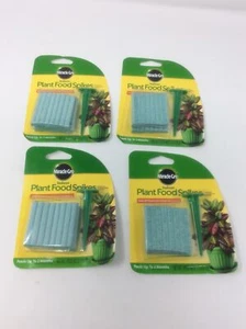(4) Miracle Grow Indoor Plant Food Fertilizer Spikes & Aerator - Picture 1 of 2