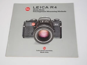 Leica R4 Camera Sales Brochure - Picture 1 of 3
