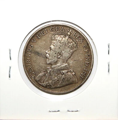 Canada 1918 50 Cents Half Dollar VF KM25 Free Shipping - Image 1 of 2