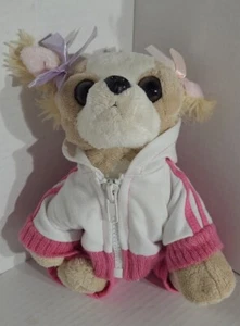 Webkinz Chihuahua Puppy Dog Plush Dreesed in Pink Outfit Bows on Ears NO CODE - Picture 1 of 7