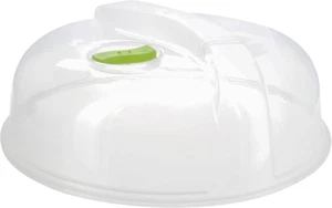 Microwave Food Cover, 10 Inch Clear Plastic Lid with Steam Vents - Picture 1 of 12