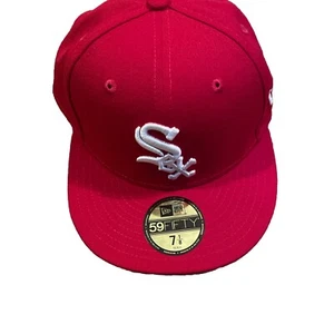New Era 59Fifty Mütze Scarlet/White MLB Chicago White Sox 19699733390 Größe 7 1/8 - Bild 1 von 10