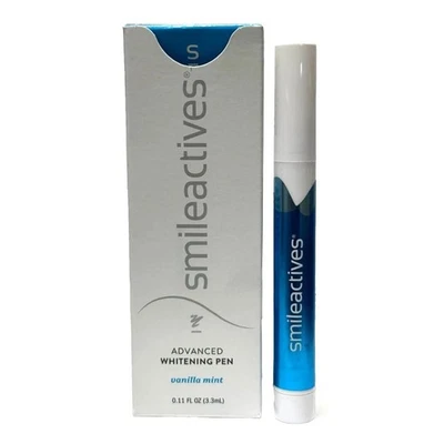 (4) Smileactives Advanced Whitening Pen Vanilla Mint Stick 0.11 oz New in Box - Image 1 of 3