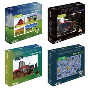 Kaplan Early Learning Real Photo 24-Piece Floor Puzzles - Set of 4 - Picture 1 of 5
