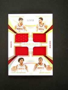 2024-25 Panini Immaculate Amen Thompson Alperen Sengun Jersey Patch /99 - Picture 1 of 2