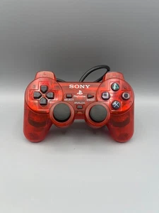 🌸Original Sony PlayStation 2 Controller Dualshock 2 Rot Transparent PS2 - Bild 1 von 6