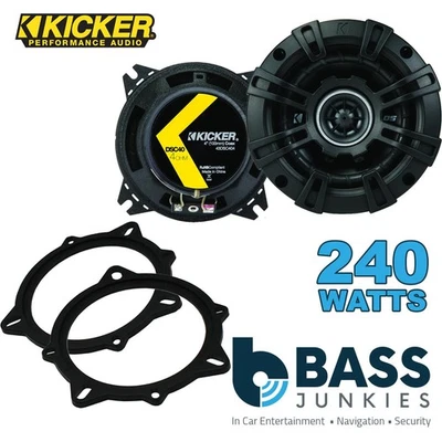 Kicker DSC 2-Way 240W Coaxial Speakers to fit BMW X5 2006-13 E70 - Image 1 of 4