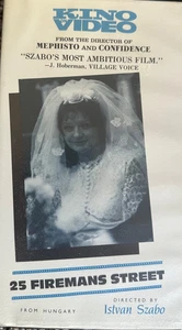 25 Fireman's Street [VHS] Hungary 1973 Istvan Szabo - Imagen 1 de 2