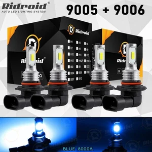 8000K LED Headlight Bulbs Hi/Lo Beam Combo Kit For Chevy C1500 2500 3500 1990-98 - Picture 1 of 19