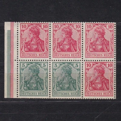 GERMANY 1920, Mi# H-Blatt 27B, CV €65, Definitive combination from booklet, MH - Image 1 of 2