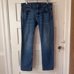Bonobos Jeans Men’s Straight Leg Stretch 32/29 Faded Whisker Organic CottonDenim - Picture 1 of 14