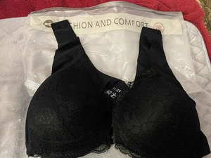 FASHION AND COMFORT BLACK BRA SIZE 2XL NEW - Picture 1 of 1