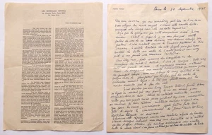 PIERRE PARAF 1945 JUDAICA HOLOCAUST LIMITED EDITION #14 JEWISH FRENCH JOURNALIST - Bild 1 von 8