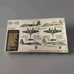 Vintage AMT Messerchhmitt 410 A-1 (ME-410) Model Kit Airplane #3701-80 - Picture 1 of 12