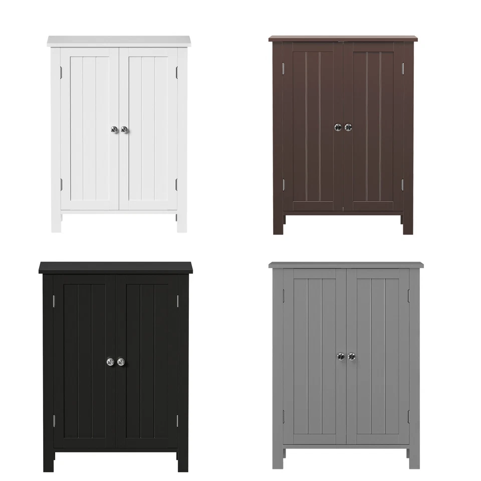 Armario de almacenamiento de piso de baño organizador con estantes ajustables colores múltiples Foto 1 de 1