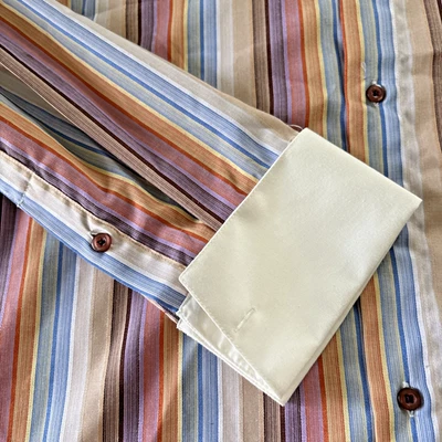 Camisa de vestir Karl Knox para hombre 16,5 36/37 aguja única sastrería mangas de puños Foto 1 de 4