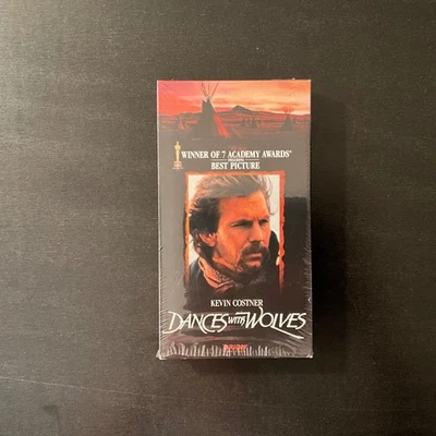 Vintage Dances With Wolves 2 VHS Tape Kevin Costner 7 Academy Awards Tested - Image 1 of 2
