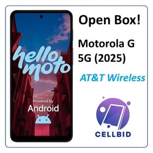 ✅ OPEN BOX SALE! MOTOROLA G 5G (2025) Forest Gray  AT&T 128GB XT2513 🔒 Locked - Picture 1 of 8