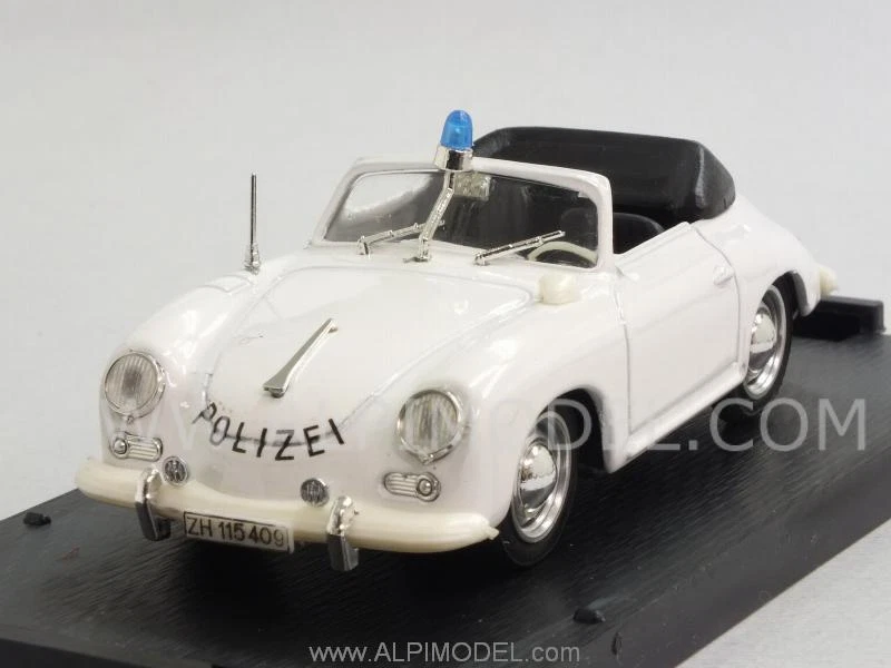 Porsche 356 Swiss Police 1952 open 1:43 BRUMM R198D - Immagine 1 di 1
