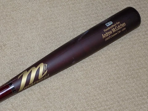 Andrew McCutchen Maple Marucci Game Used Hit Bat 2015 Pittsburgh Pirates MLB Cover
