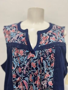 St.John’s Bay Women XL Tops Sleeveless A1 - Picture 1 of 8