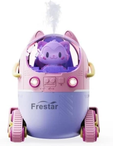 Mini USB Humidifier 220ml with LED Night Light, Small Cute Humidifier Huhu Pink - Picture 1 of 8