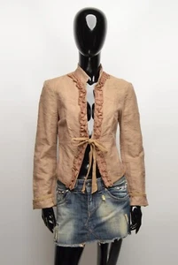 Vintage Y2K Morgan de Toi Decorated Beige Blazer Jacket Size S - Picture 1 of 9