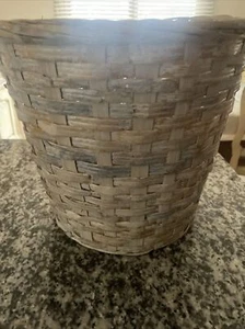 Wicker Whitewash Basket Plant Pot Large - Picture 1 of 4