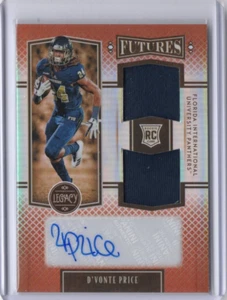 D'VONTE PRICE NCAA FIU 2022 Panini Legacy RC Jersey Auto 070/100 #FD-DP Card - Foto 1 di 2
