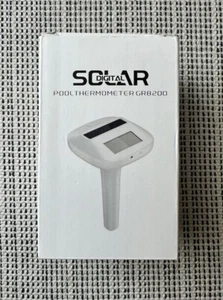 NIB MELONVA White Solar Digital Pool Thermometer GR8200 - Picture 1 of 5