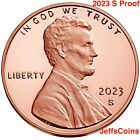 2023 S Lincoln Shield Cent Proof 1¢ Nowy Penny frm US Mint Proof Set Early Strike