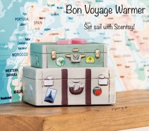 Scentsy Bon Voyage Wärmer 2-teilig Gepäck Kofferraum 1940 Stil-nicht mehr produziert/RAR-NEU IM KARTON - Bild 1 von 5