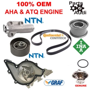 OEM Timing Belt Water Pump Tensioner Rollers Timing Belt Kit Fits Audi VW 2.7 - Picture 1 of 1