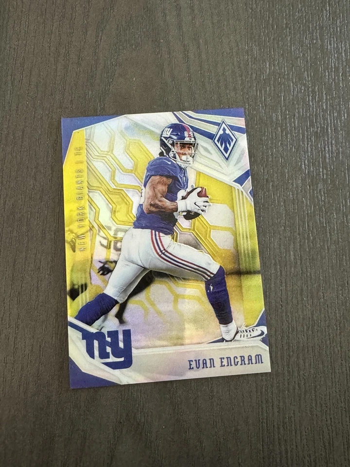2018 Panini Phoenix Yellow Parallel #72 EVAN ENGRAN New York Giants Card /75 - Image 1 of 3