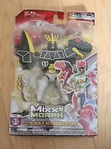 Power Rangers Mixx N Morph Negro T-Rex Rangerzord Gris Variante Rara - Imagen 1 de 18