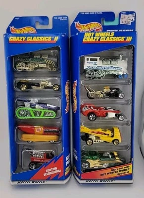 Hot Wheels ~ Set of 5 Cars ~  Lot of 2 ~ Crazy Classics II & Crazy Classics III - Image 1 of 4