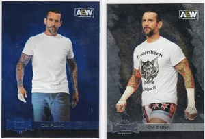 2022 UD Skybox Metal Universe AEW CM PUNK Blue SP High #109 & 26 - Picture 1 of 1