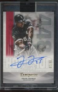 2019 Topps Luminaries Homerun Kings Frank Thomas 6/10 Auto Autograph