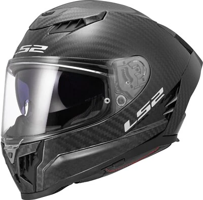 LS2 FF807 Dragon Solid Matt Carbon Motorrad Helm Gr. XL - Carbon Matt Schwarz - Bild 1 von 4