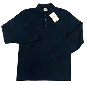 Polo Bally Azul Marino Algodón Manga Larga Talla XL - Imagen 1 de 3