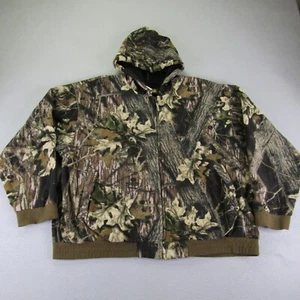 Remington Jacket Mens XXL Brown Mossy Oak Camo Fleece Laminated Hunting Coat - Picture 1 of 9