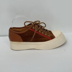MUTMA Free People Allegra brown platform sneakers shoe lace-up corduroy 39 9 - Imagen 1 de 6