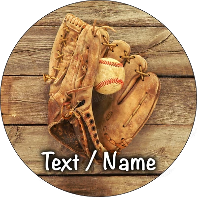 Baseball Sport Cake Topper Party Decoration Edible Birthday Custom Personalised - Image 1 of 4