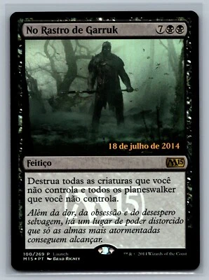 Magic MTG PORTUGUESE Magic 2015 In Garruk's Wake #100/269 Launch Party Foil M15 - Image 1 of 2