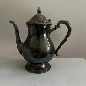 VINTAGE INTERNATIONAL SILVER CO CAMILLE 6002 9 INCH SILVER PLATED TEAPOT - Picture 1 of 7